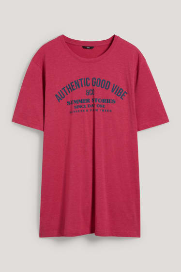 Uomo XL - T-shirt - rosa scuro