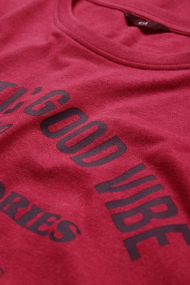 Uomo XL - T-shirt - rosa scuro