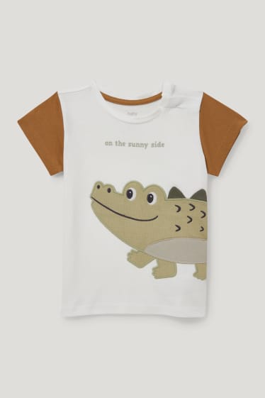 Baby Boys - Tricou cu mânecă scurtă bebeluși - alb