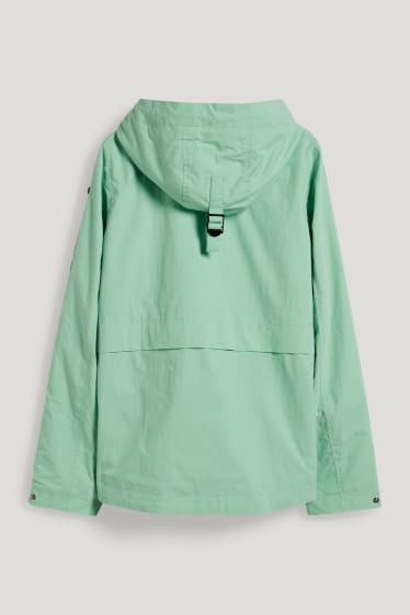 Damen - Jacke mit Kapuze - mintgrün