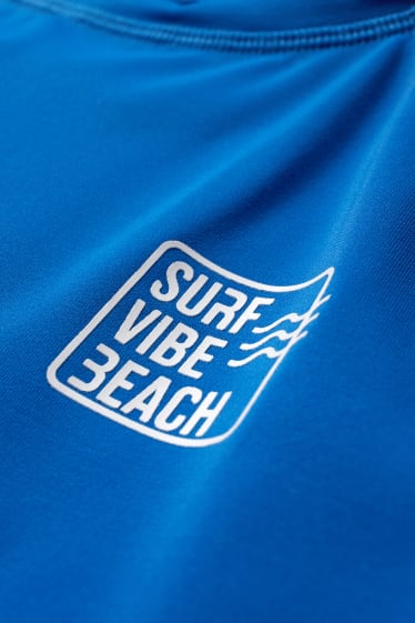 Exkluzivní online - Plážové tričko s UV ochranou - modrá