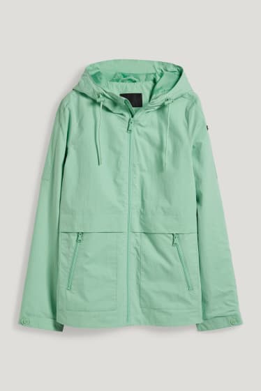 Damen - Jacke mit Kapuze - mintgrün