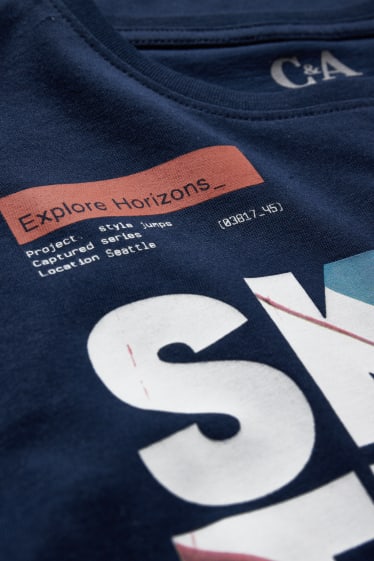Garçons - T-shirt - bleu foncé