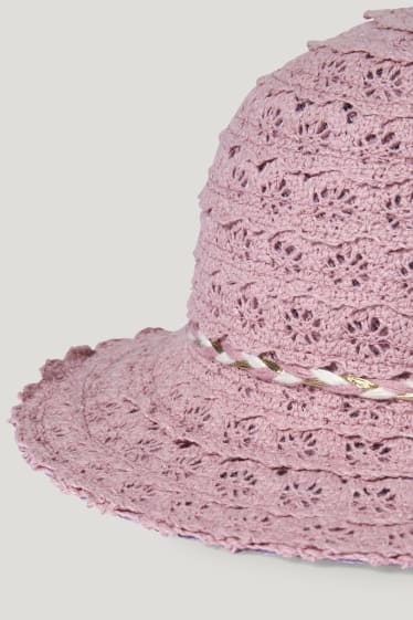Baby Girls - Baby hat - dark rose