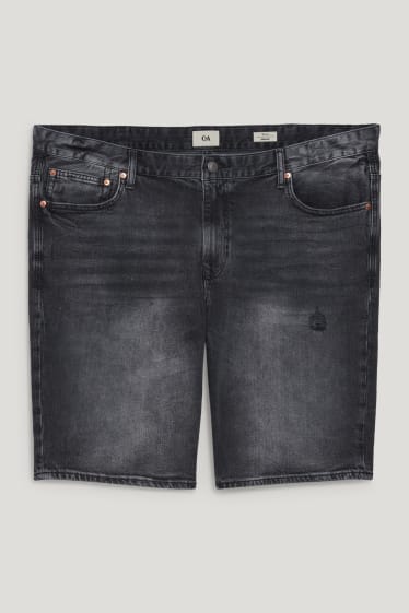 Herren XL - Jeans-Shorts - LYCRA® - jeans-grau