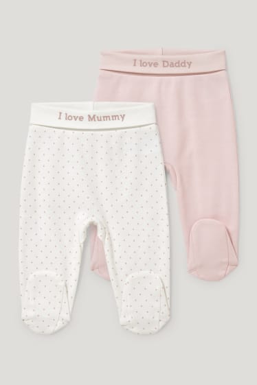 Baby Girls - Multipack of 2 - newborn trousers - white