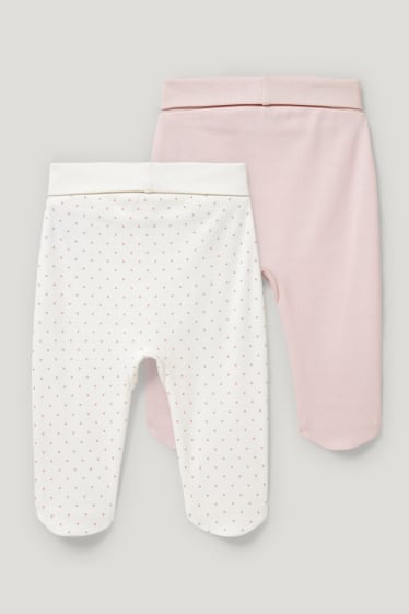 Baby Girls - Multipack of 2 - newborn trousers - white