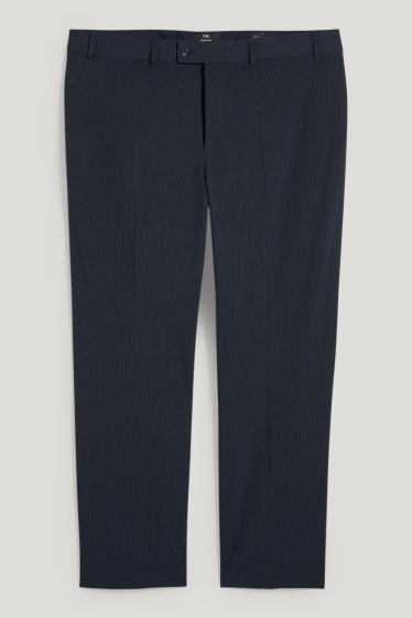 Pánské XL - Oblekové kalhoty - regular fit - Flex - tmavomodrá