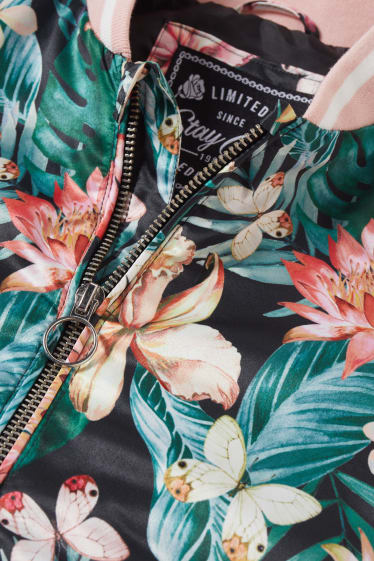 Niñas - Cazadora - estampada - verde