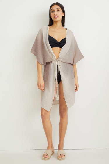 Kobiety - Kimono - jasnobrązowy