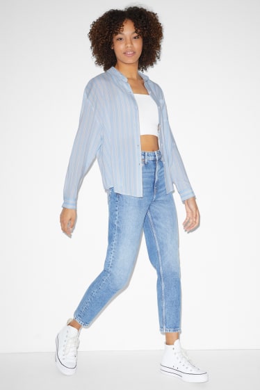 Clockhouse Girls - CLOCKHOUSE - Bluse - mit Livaeco™-Fasern - gestreift - hellblau