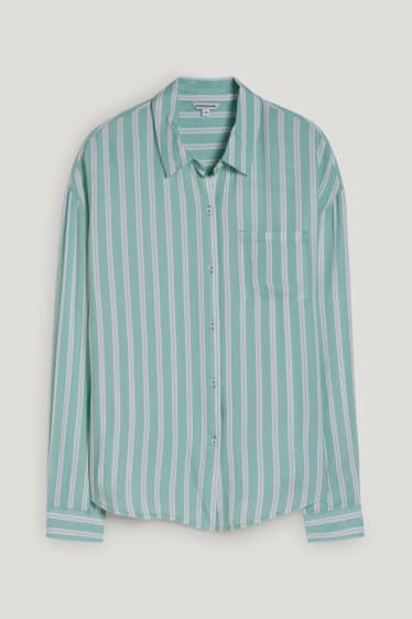 Clockhouse Girls - CLOCKHOUSE - Bluse - gestreift - hellgrün