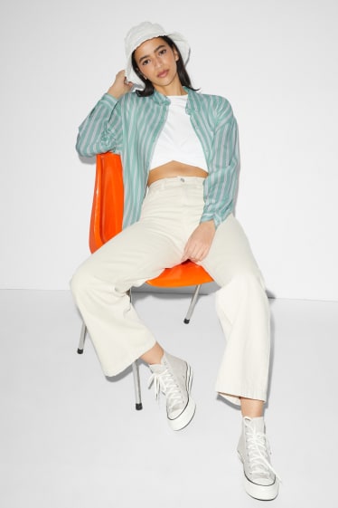 Clockhouse Girls - CLOCKHOUSE - Bluse - gestreift - hellgrün