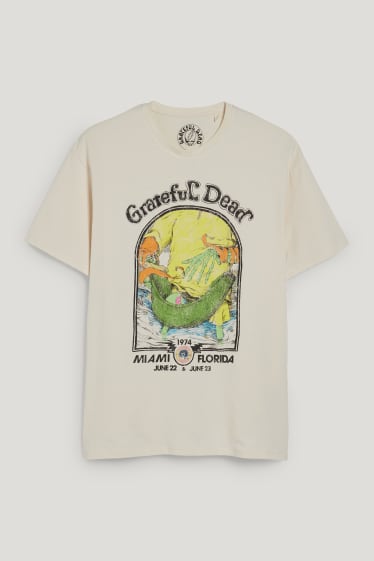 Clockhouse Boys - Tricou - Grateful Dead - bej