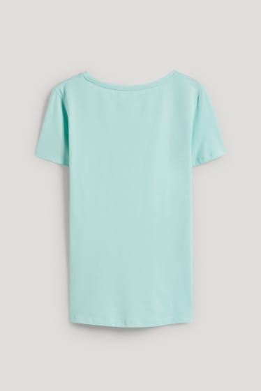 Dames - T-shirt - mintgroen