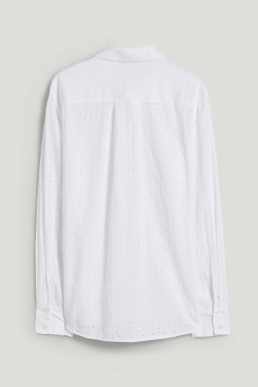 Damen - Bluse - weiß