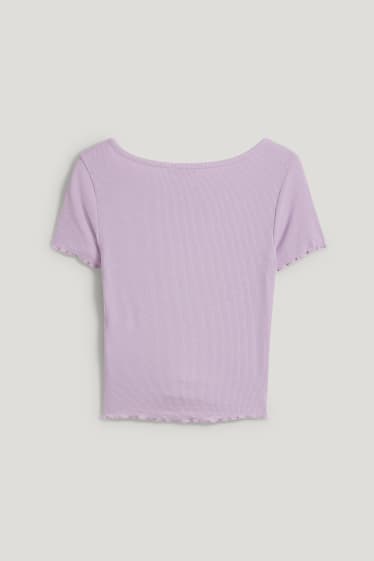 Clockhouse Girls - CLOCKHOUSE - kort T-shirt - lichtpaars