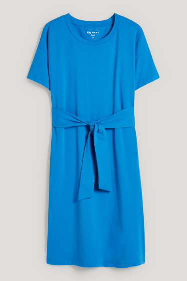 Dames - Zwangerschapsjurk - blauw