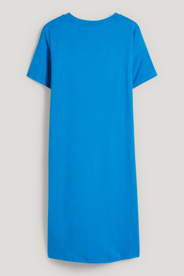 Dames - Zwangerschapsjurk - blauw