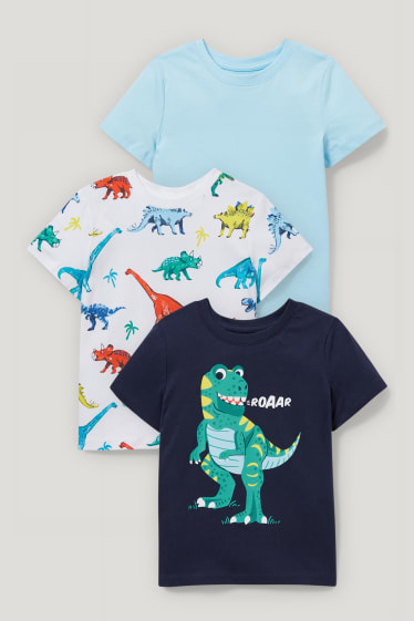 Toddler Boys - Multipack of 3 - short sleeve t-shirt - dark blue