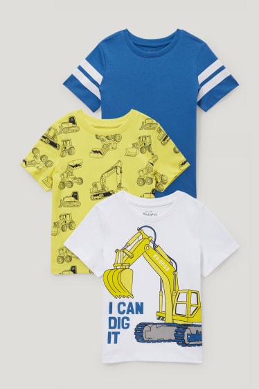 Toddler Boys - Multipack 3er - Kurzarmshirt - gelb