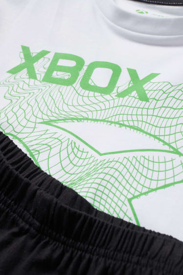 Băieți - Xbox - pijama scurtă - 2 piese - alb
