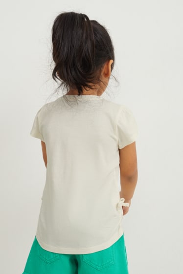 Toddler Girls - Tricou cu mânecă scurtă - alb-crem