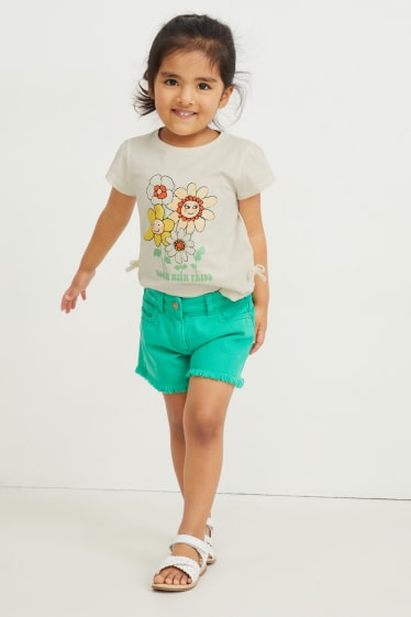 Toddler Girls - Tricou cu mânecă scurtă - alb-crem