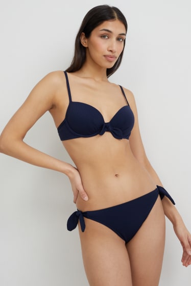 Mujer - Braguita de bikini - mid waist - LYCRA® XTRA LIFE™ - azul oscuro