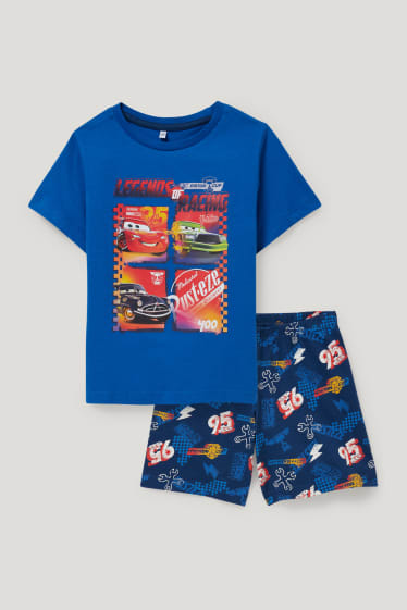 Toddler Boys - Mașini - pijama scurtă - 2 piese - albastru