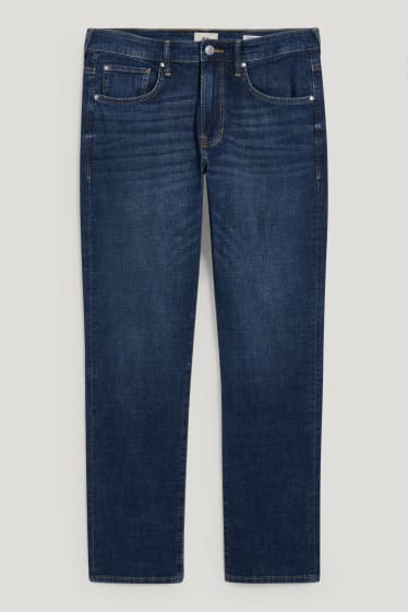 Hommes - Jean coupe droite - jean bleu foncé
