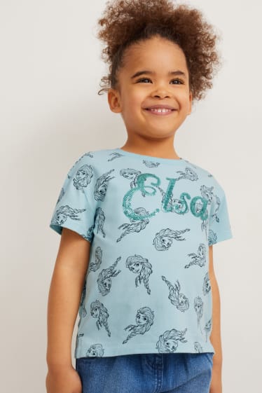 Toddler Girls - Frozen - maglia a maniche corte - azzurro