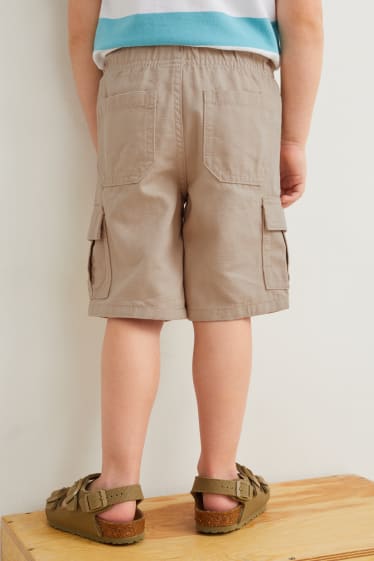 Garçons - Short cargo - beige clair
