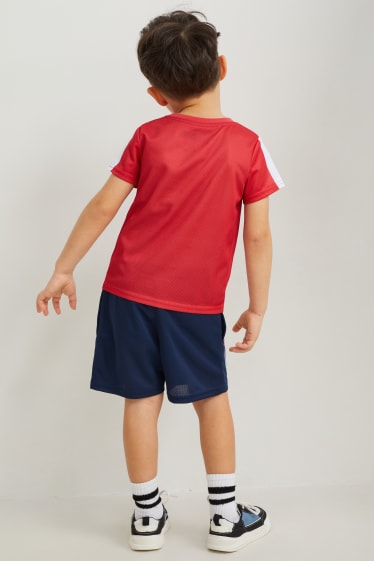 Exclusiv online - Omul-Păianjen - set - tricou cu mânecă scurtă și pantaloni scurți - 2 piese - roșu