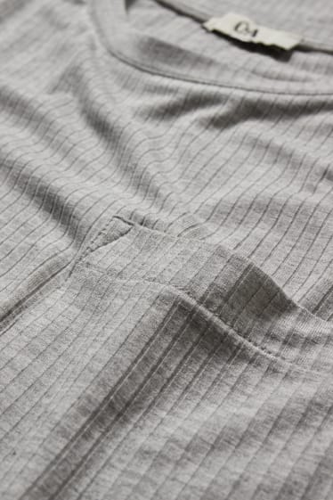 Women - Nightshirt - light gray-melange