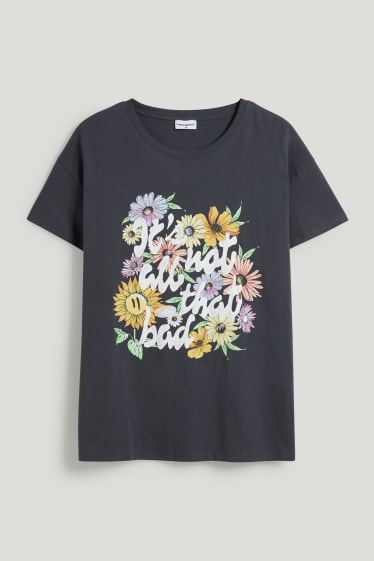Femmes grandes tailles - CLOCKHOUSE - T-shirt - gris foncé