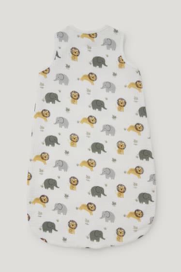 Baby Girls - Sac de dormit bebeluși - 6-18 luni - cu model - alb