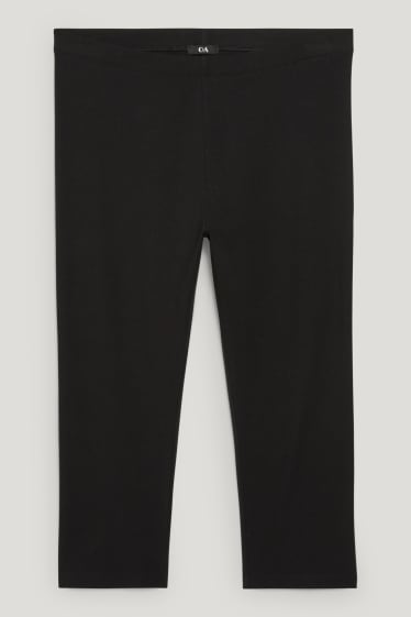 Damen - Capri-Leggings - schwarz