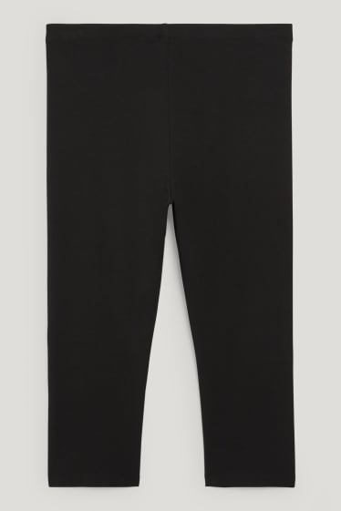Damen - Capri-Leggings - schwarz