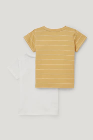Baby Boys - Confezione da 2 - maglia a maniche corte per neonati - bianco