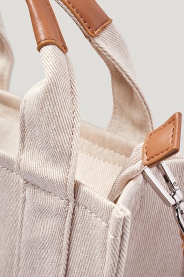 Femmes - Sac avec sangle amovible - beige