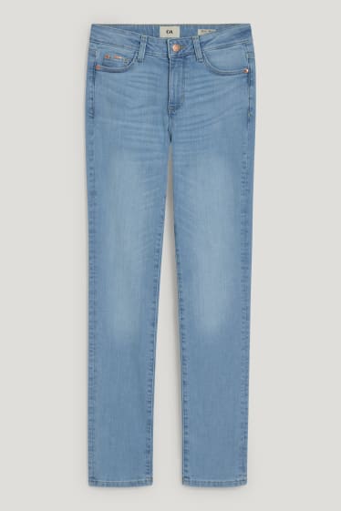 Femei - Slim jeans - talie medie - LYCRA® - denim-albastru deschis