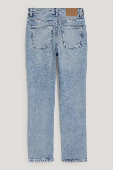 Femei - Straight jeans - talie înaltă - LYCRA® - denim-albastru deschis
