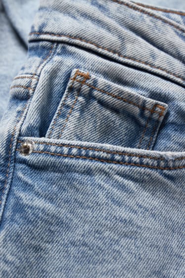 Femei - Straight jeans - talie înaltă - LYCRA® - denim-albastru deschis