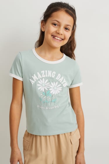 Kids Girls - Tricou cu mânecă scurtă - verde deschis