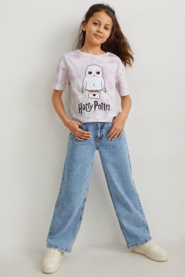 Kids Girls - Harry Potter - set - tricou cu mânecă scurtă și elastic de păr - 2 piese - violet deschis