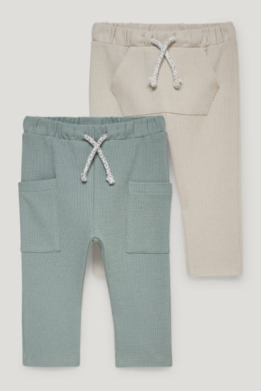 Baby Boys - Multipack 2 perechi - pantaloni de trening bebeluși - bej
