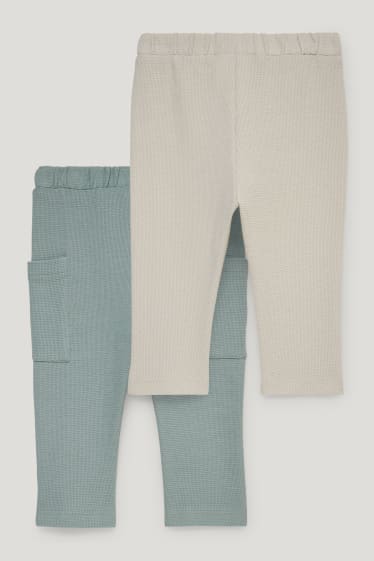 Baby Boys - Multipack 2 perechi - pantaloni de trening bebeluși - bej