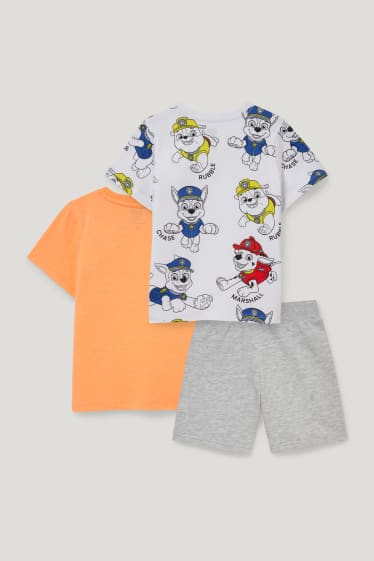 Esclusiva online - Paw Patrol - set - 2 t-shirt e shorts - 3 pezzi - bianco