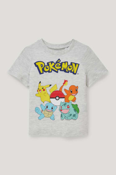Garçons - Pokémon - T-shirt - gris clair chiné